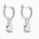 Swarovski Attract függő csepp ezüst színű fülbevaló 5563119