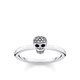 Thomas Sabo Ezüst gyűrű cirkóniával kirakott koponyával 