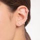 Thomas Sabo Fél pár ezüst fülgyűrű függő csillagos dísszel EC0020-001-21