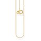 Thomas Sabo Charm club aranyozott ezüst nyaklánc X0278-413-39-L45v