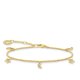 Thomas Sabo Aranyozott ezüst karkötő holddal és csillaggal A1994-414-14-L19v