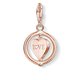 Thomas Sabo Köves forgó szív rozé charm 1859-416-14