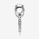 Pandora ékszer Áttört szív és tollak álomfogó ezüst charm charm 799107C00