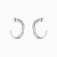 Swarovski Twist ezüst színű karika fülbevaló 5563908