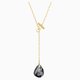 Swarovski T bar Y arany színű nyaklánc kristállyal 5565997