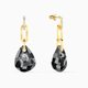 Swarovski T bar arany színű fülbevaló szürke kristállyal 5566148
