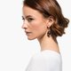 Swarovski T bar arany színű fülbevaló szürke kristállyal 5566148