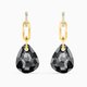 Swarovski T bar arany színű fülbevaló szürke kristállyal 5566148