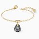 Swarovski T bar arany színű karkötő szürke kristállyal 5566149