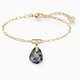 Swarovski T bar arany színű karkötő szürke kristállyal 5566149