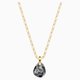 Swarovski T bar arany színű nyaklánc szürke kristállyal 5558340