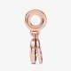 Pandora ékszer Rozé függő charm kék kövekkel 789186C01
