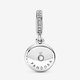 Pandora ékszer Ezüst függő charm kék kövekkel 799186C01