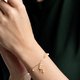 Swarovski Arany színű karkötő jégkrém medállal 5465411