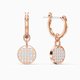 Swarovski Ginger mini karika rozé fülbevaló 5567528