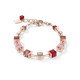Coeur de Lion GeoCUBE rozé piros rózsaszín karkötő 4996/30-0300