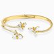 Swarovski Botanical arany színű karperec kristályokkal 5535782