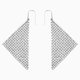 Swarovski Fit ezüst színű függő fülbevaló kristályokkal 976061
