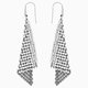 Swarovski Fit ezüst színű függő fülbevaló kristályokkal 976061