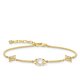 Thomas Sabo Aranyozott ezüst karkötő csillaggal tenyésztett gyönggyel A1978-445-14-L19v