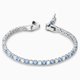 Swarovski Kék tenisz karkötő ródium bevonattal 5536469