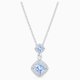 Swarovski Angelic ezüst színű nyaklánc kék kristállyal 5559381