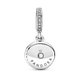 Pandora ékszer Ezüst függő charm piros kövekkel 799186C03