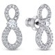 Swarovski Infiniti szett fehér Swarovski kristállyal 5540702