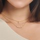 Thomas Sabo Aranyozott ezüst nyaklánc kusza négyzetekkel KE2095-414-14-L45v