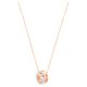 Swarovski Dupla karika rozé színű nyaklánc 5289495