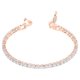 Swarovski Tennis deluxe rozé színű karkötő kristályokkal 5513400