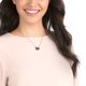 Swarovski Rozé hattyú nyaklánc fekete és fehér kristályokkal 5281275