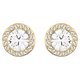 Swarovski Angelic arany színű fülbevaló kristályokkal 5505470
