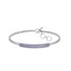 Swarovski Ezüst színű karkötő lila swarovski kristályokkal 5406993