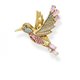 Thomas Sabo Kolibri közepes aranyozott ezüst medál színes kövekkel PE905-488-7