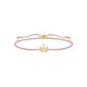 Thomas Sabo Állítható textil karkötő aranyozott virággal LS119-379-19-L20v