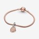 Pandora ékszer Anya és végtelen rozé ezüst függő charm 789374C01