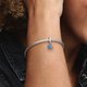 Pandora ékszer Szív ezüst charm kék pávé cirkóniával 799404C01