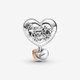 Pandora ékszer Köszönöm Anya ezüst rozé charm 789372C00