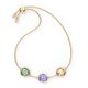 Swarovski Thalia arany színű színes köves karkötő 5565550