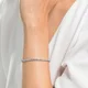 Swarovski Emily ezüst színű fehér köves karkötő 1808960
