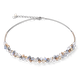 Coeur de Lion GeoCUBE rozé és ezüst színű nyaklánc swarovski kristályokkal 4938/10-1631