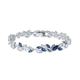 Swarovski Louison karkötő kék és fehér swarovski kristályokkal
