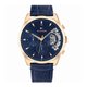 Tommy Hilfiger Baker sötétkék bőrszíjas férfi óra 1710451
