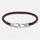 Tommy Hilfiger Barna színű fonott bőr karkötő 2790232s