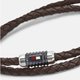 Tommy Hilfiger Duplasoros barna bőr férfi karkötő 2790305