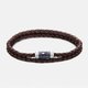 Tommy Hilfiger Duplasoros barna bőr férfi karkötő 2790305