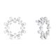 Swarovski Millenia ezüst színű fülbevaló kristályokkal 5601509