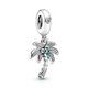 Pandora ékszer Pálmafa függő ezüst charm kristállyal 799438C01