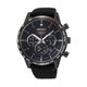 Seiko Fekete szövet szíjas kronográf sport férfi óra SSB359P1